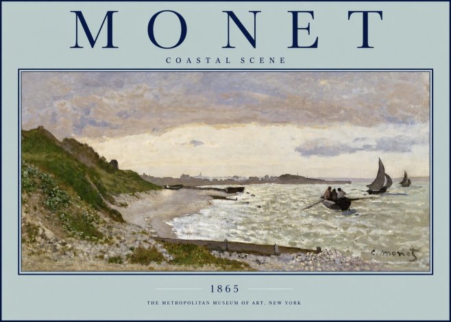 Monet Coastal Scene No2 - Póster