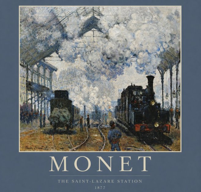 Monet The Saint-lazare Station No2 - Póster