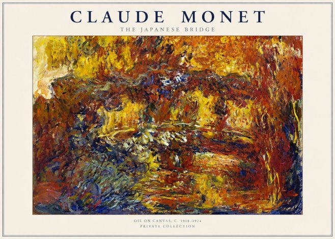 Monet The Japanese Bridge II No2 - Póster