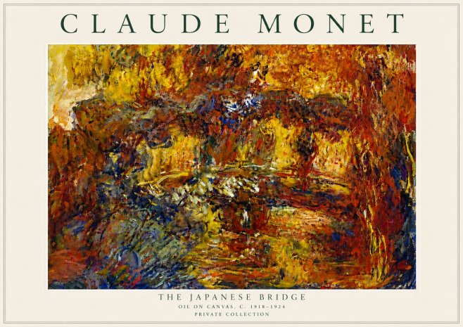 Monet The Japanese Bridge II No6 - Póster