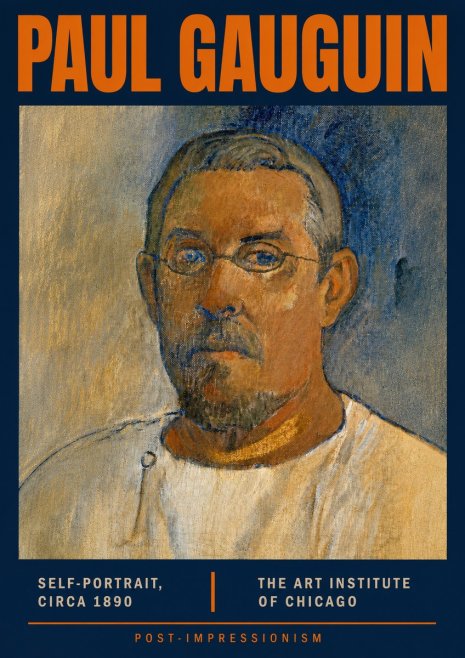 Paul Gauguin Self-portrait I No3 - Póster
