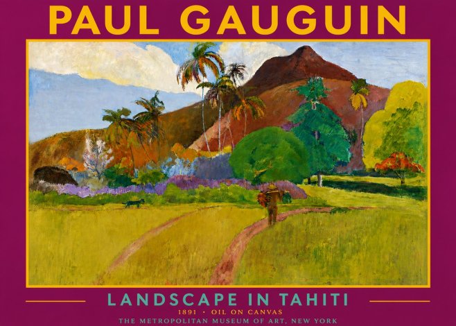 Paul Gauguin Landscape in Tahiti II No4 - Póster