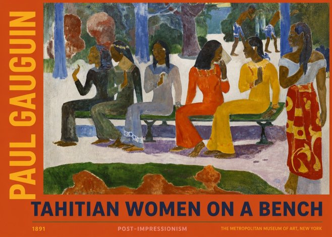 Paul Gauguin Tahitian Women on a Bench No2 - Póster