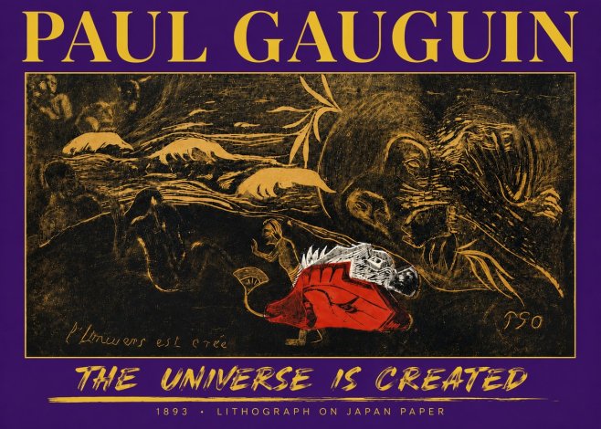 Paul Gauguin The Universe Is Created III No4 - Póster