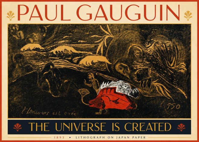 Paul Gauguin The Universe Is Created III No5 - Póster