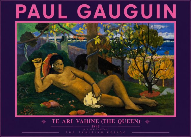 Paul Gauguin Te Ari Vahine (the Queen) No5 - Póster
