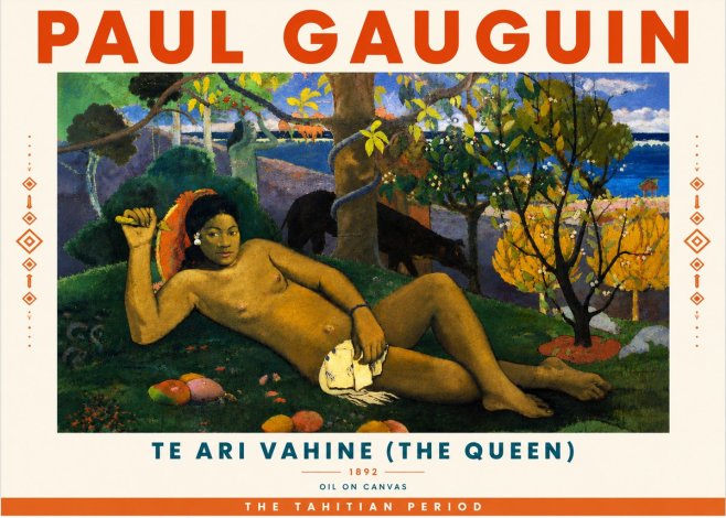 Paul Gauguin Te Ari Vahine (the Queen) No6 - Póster