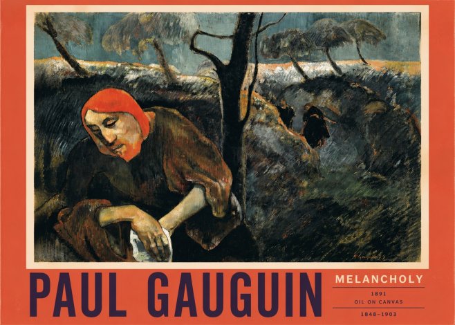 Paul Gauguin Melancholy No2 - Póster