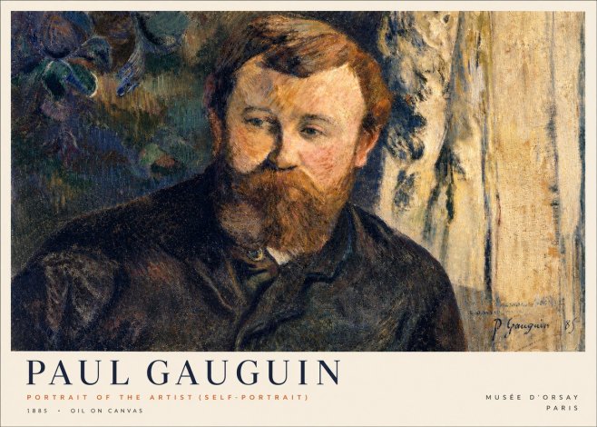 Paul Gauguin Portrait of the Artist (Self-portrait) No3 - Póster