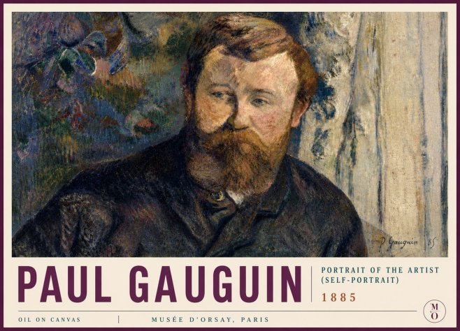 Paul Gauguin Portrait of the Artist (Self-portrait) No5 - Póster