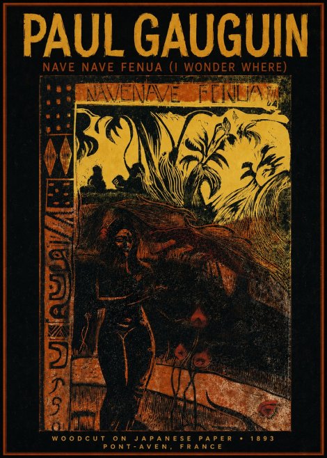 Paul Gauguin Nave Nave Fenua (I Wonder Where) No3 - Póster