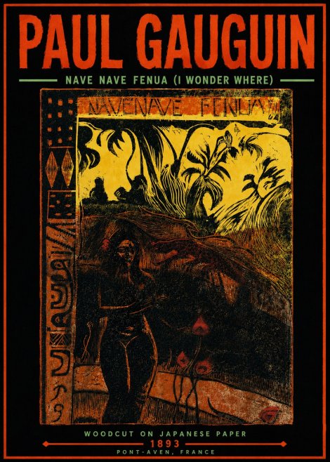 Paul Gauguin Nave Nave Fenua (I Wonder Where) No5 - Póster