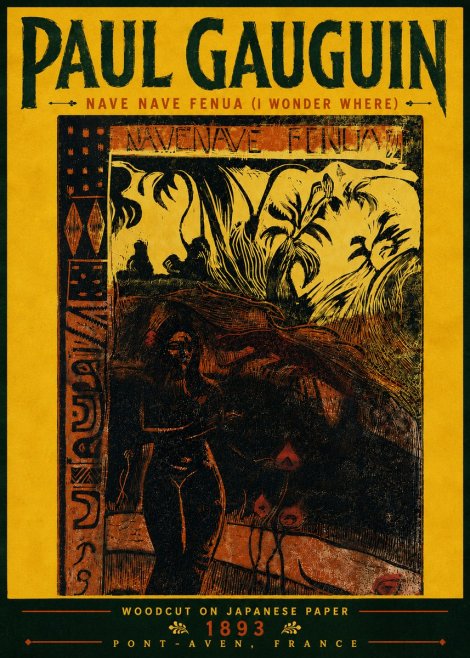 Paul Gauguin Nave Nave Fenua (I Wonder Where) No6 - Póster