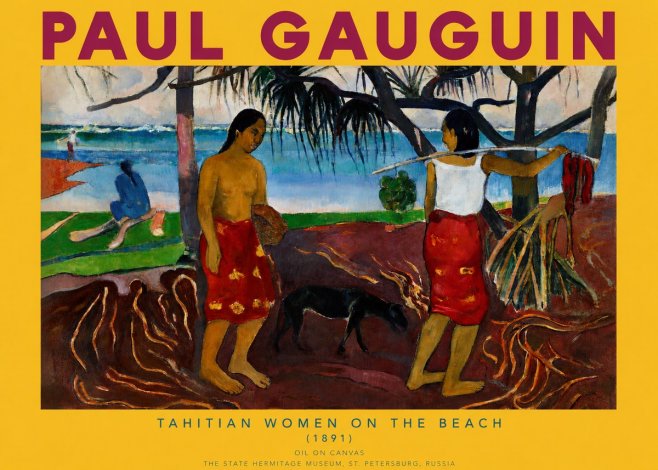 Paul Gauguin Tahitian Women on the Beach (1891) No2 - Póster