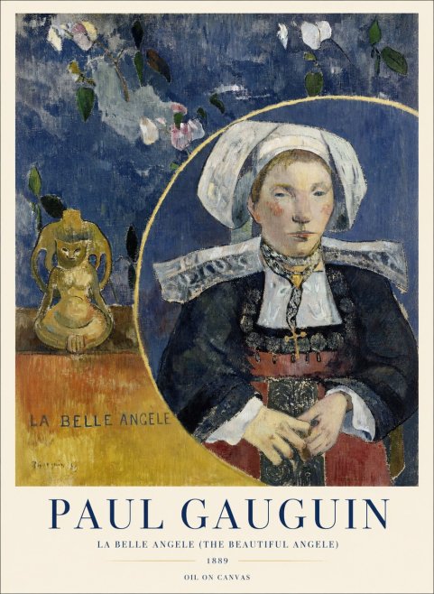 Paul Gauguin La Belle Angele No4 - Póster
