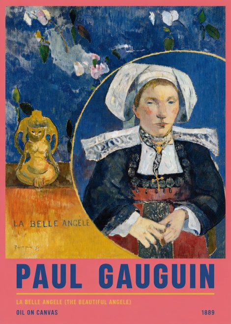 Paul Gauguin La Belle Angele No5 - Póster