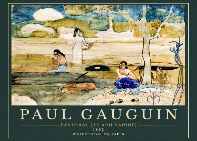 Paul Gauguin Pastoral (Te Arii Vahine) No3 - Póster
