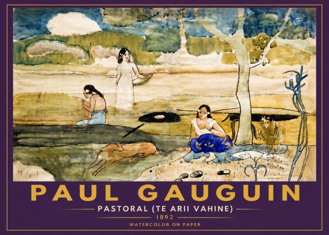 Paul Gauguin Pastoral (Te Arii Vahine) No6 - Póster