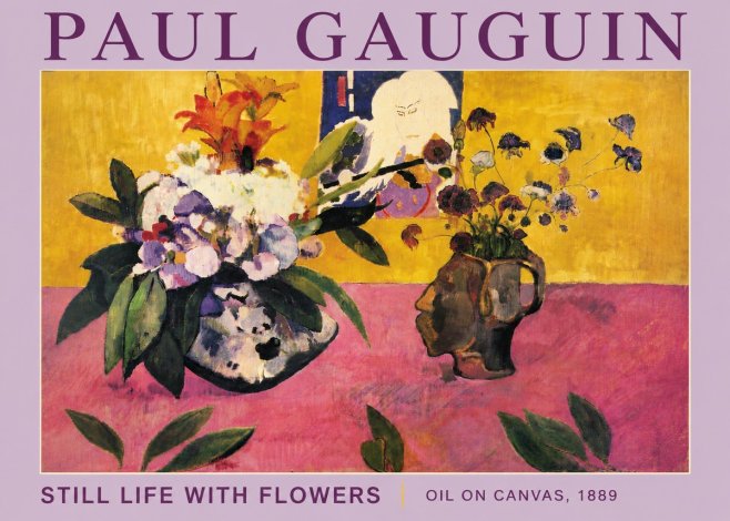 Paul Gauguin Still Life with Flowers No5 - Póster