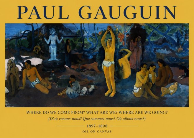 Paul Gauguin D'où Venons Nous? Que Sommes Nous? Où Allons Nous? No2 - Póster