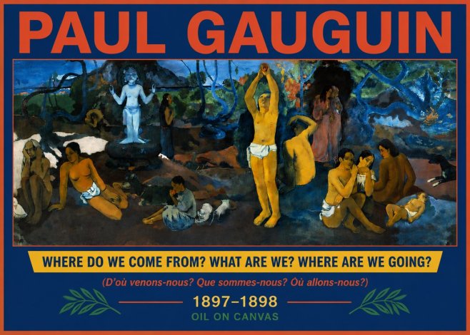 Paul Gauguin D'où Venons Nous? Que Sommes Nous? Où Allons Nous? No6 - Póster
