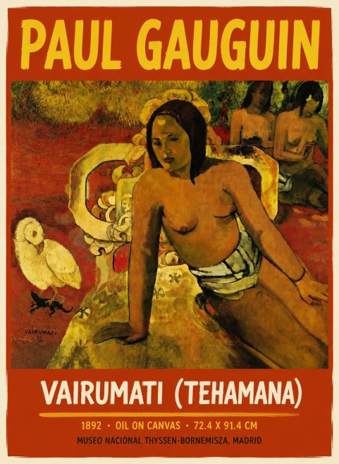 Paul Gauguin Vairumati (Tehamana) No4 - Póster