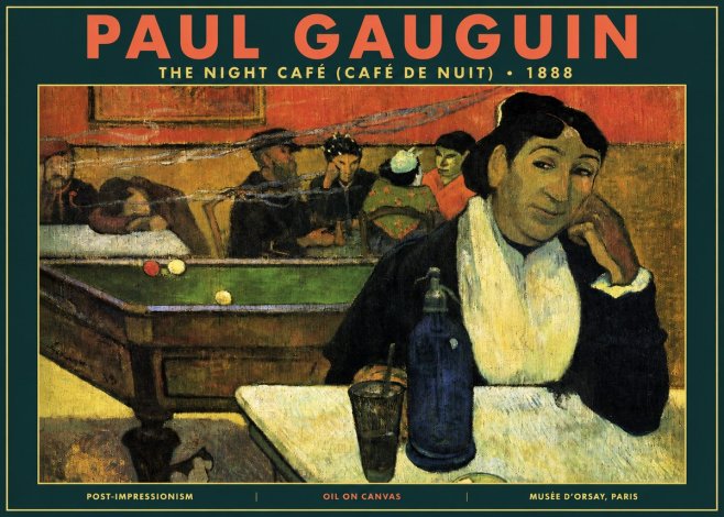Paul Gauguin The Night Café (Café De Nuit) No2 - Póster