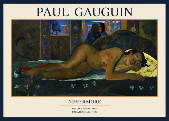 Paul Gauguin Nevermore No1 - Póster