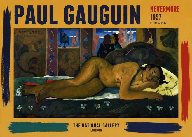 Paul Gauguin Nevermore No6 - Póster