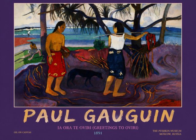 Paul Gauguin Ia Ora Na Te Ovari (I Raro Te Oviri) No4 - Póster