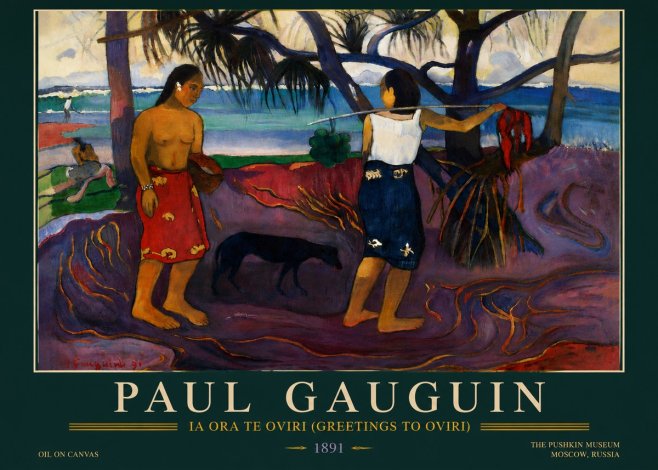 Paul Gauguin Ia Ora Na Te Ovari (I Raro Te Oviri) No5 - Póster