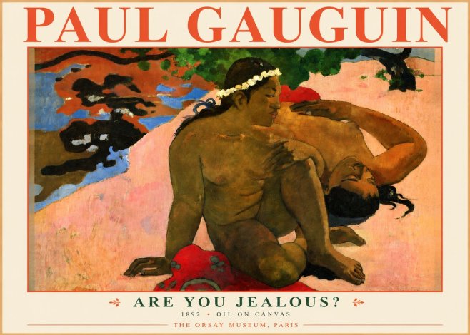 Paul Gauguin Are You Jealous? No3 - Póster