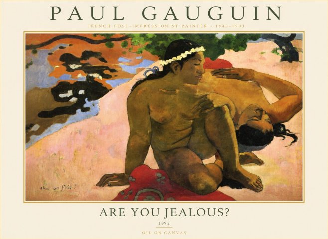 Paul Gauguin Are You Jealous? No5 - Póster
