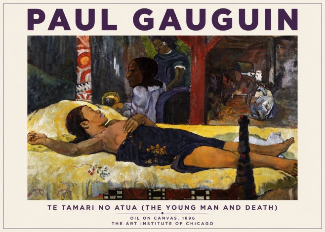 Paul Gauguin Te Tamari No Atua (the Young Man and Death) No4 - Póster