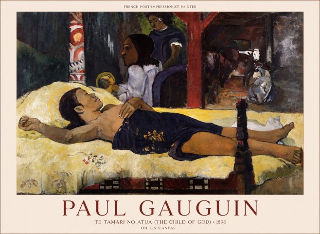 Paul Gauguin Te Tamari No Atua (the Young Man and Death) No5 - Póster