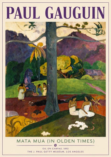 Paul Gauguin Mata Mua (in Olden Times) No6 - Póster