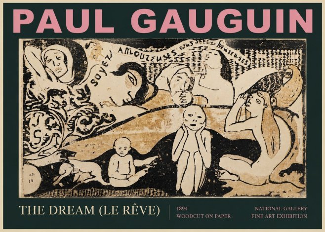 Paul Gauguin The Dream (Le Rêve) No4 - Póster