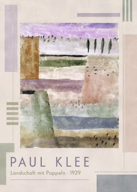 Paul Klee Landschaft Mit Pappeln No1 - Póster