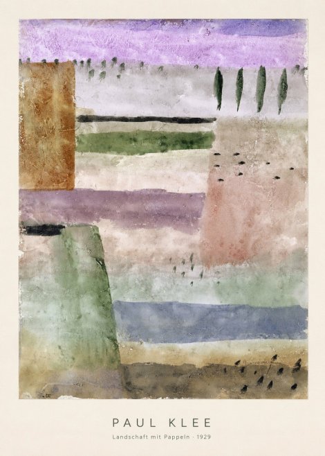 Paul Klee Landschaft Mit Pappeln No6 - Póster