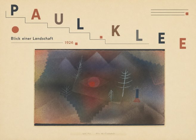 Paul Klee Blick Einer Landschaft No3 - Póster