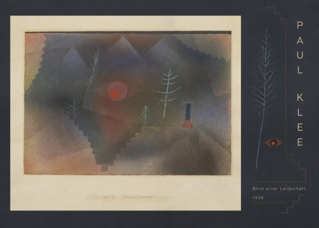 Paul Klee Blick Einer Landschaft No5 - Póster