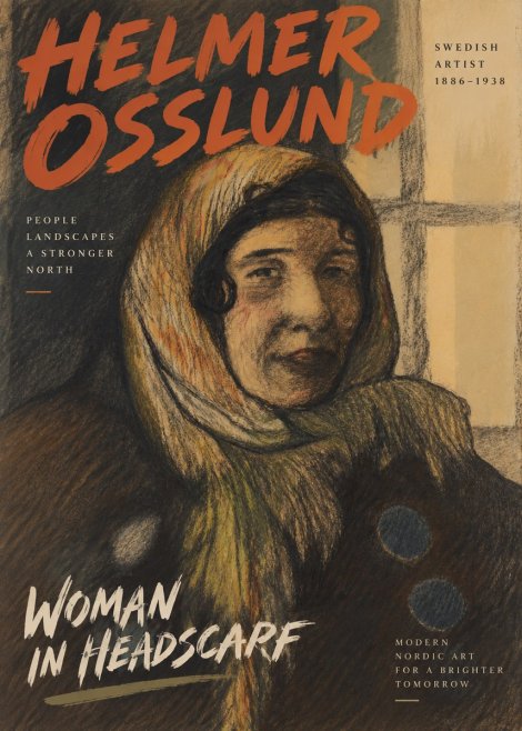 Helmer Osslund Portrait of a Woman No6 - Póster