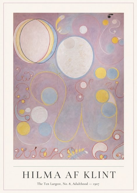 Hilma af Klint The Ten Largest, No. 8, Adulthood No4 - Póster