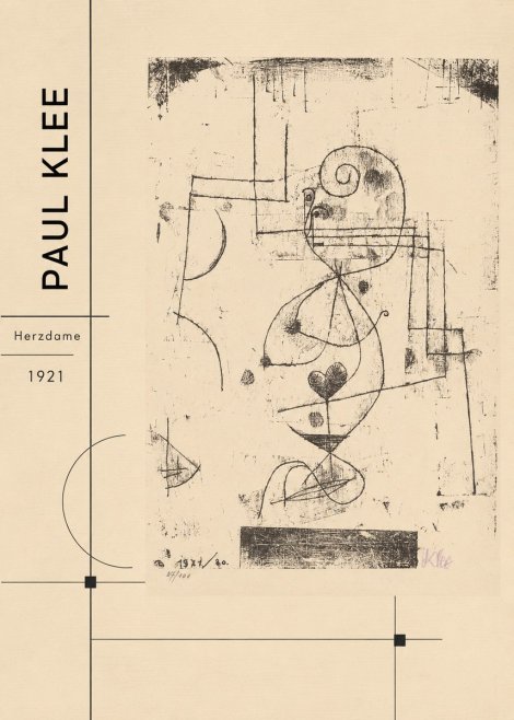 Paul Klee Herzdame No2 - Póster