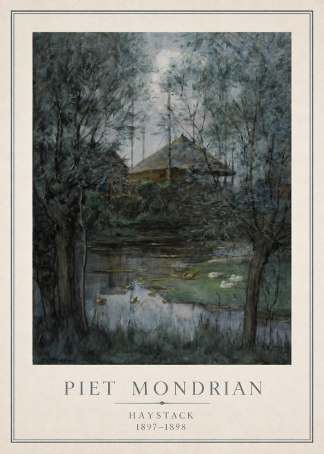 Piet Mondrian Haystack No1 - Póster
