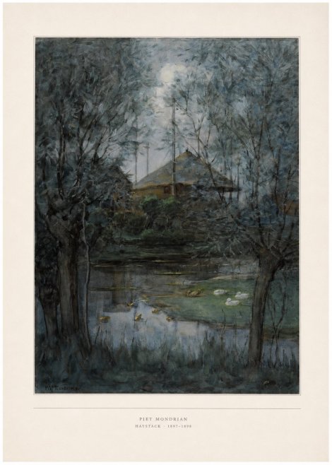 Piet Mondrian Haystack No4 - Póster