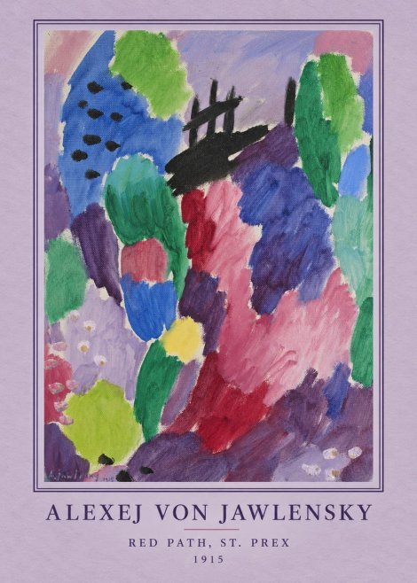Alexej von Jawlensky Red Path, St. Prex II No4 - Póster