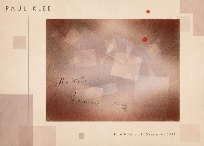 Paul Klee Briefbild Z. 5. Dezember 1927 No2 - Póster