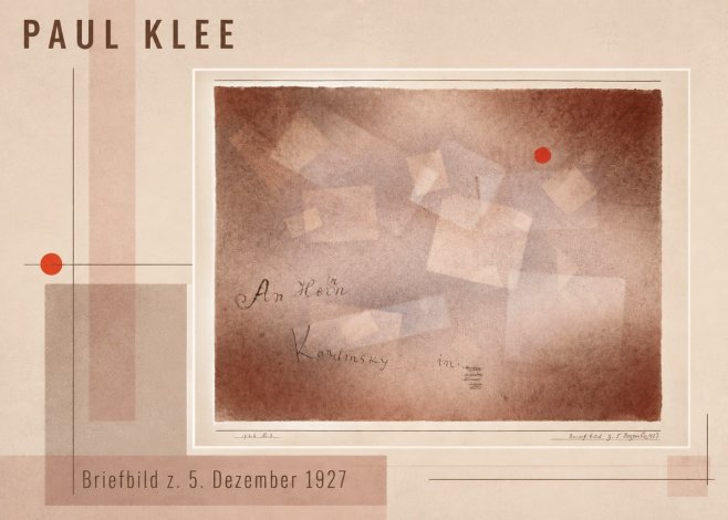 Paul Klee Briefbild Z. 5. Dezember 1927 No3 - Póster
