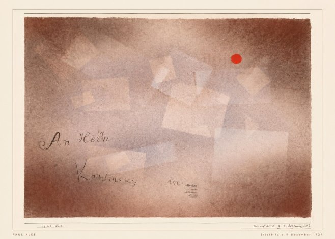 Paul Klee Briefbild Z. 5. Dezember 1927 No5 - Póster
